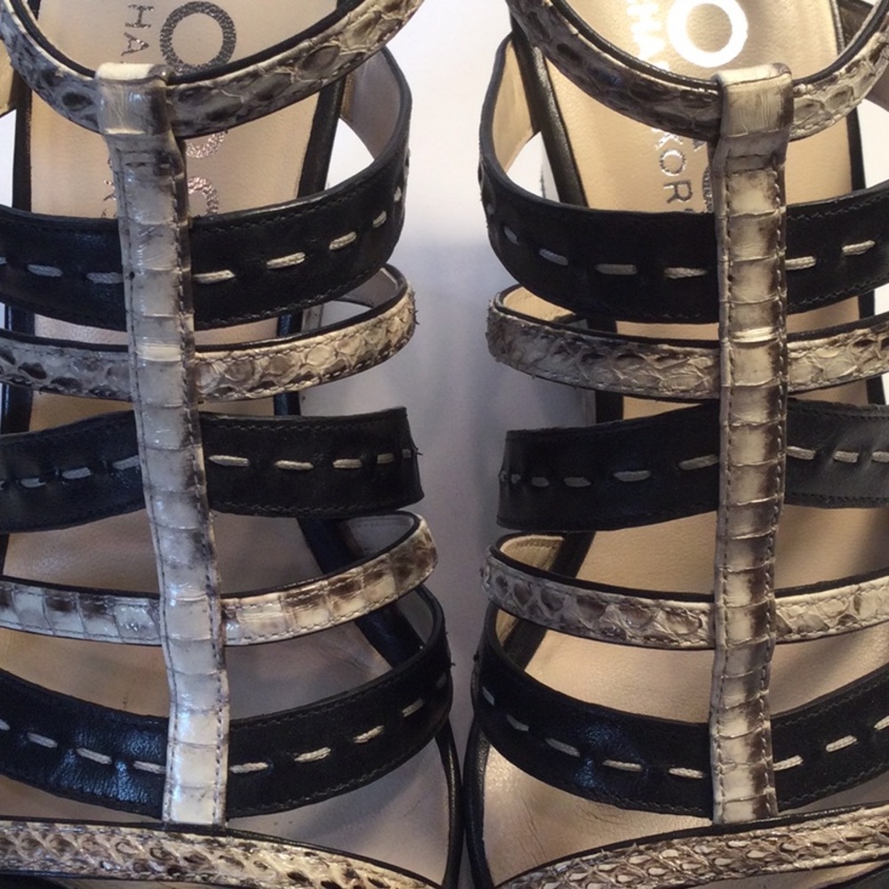 Kors Michael Kors Python Strappy Platforms - image 4